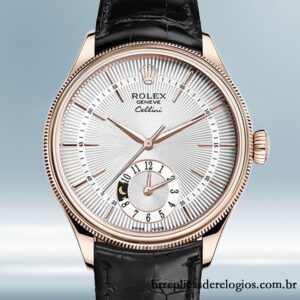 Rolex Cellini masculino 39mm m50525-0009 Correia de couro