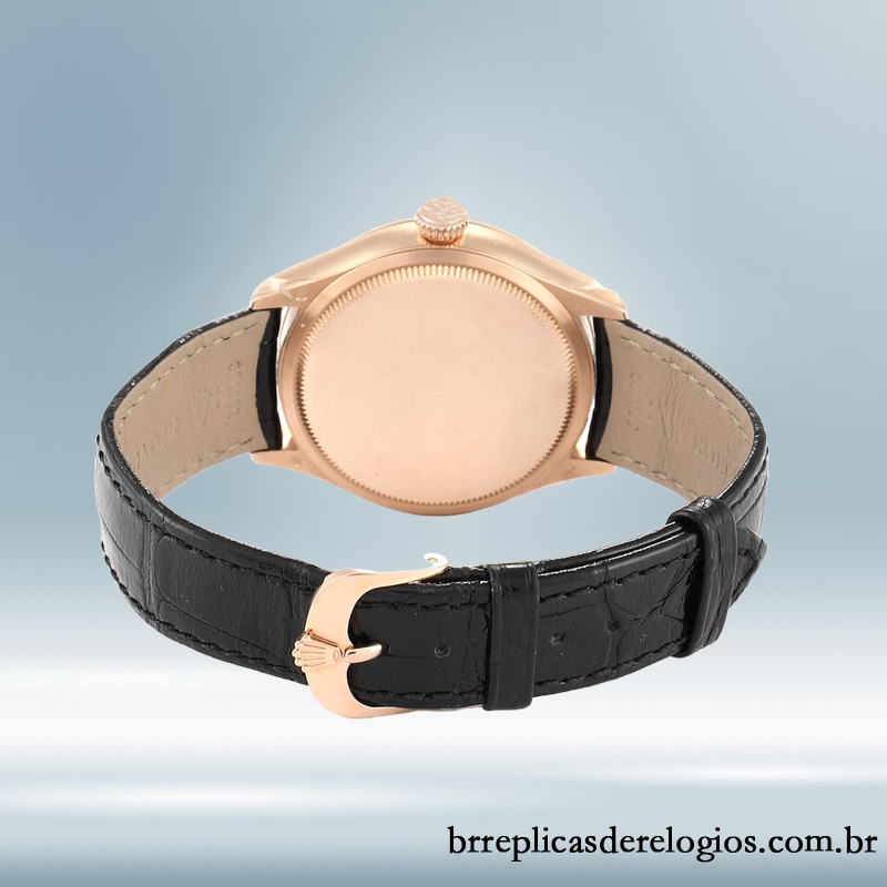 Rolex Cellini masculino 39mm m50525-0009 Correia de couro - Imagem 3