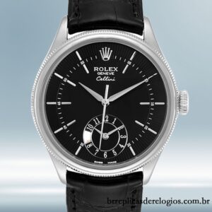 Rolex Cellini 39mm masculino m50529-0007 Correia de couro