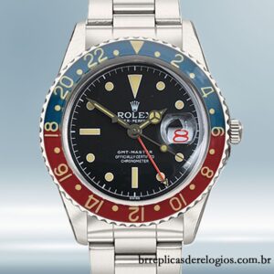 Rolex GMT-Master 40mm masculino 6542 mostrador preto