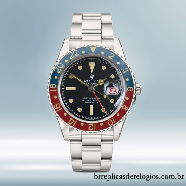 Rolex GMT-Master 40mm masculino 6542 mostrador preto - Imagem 2