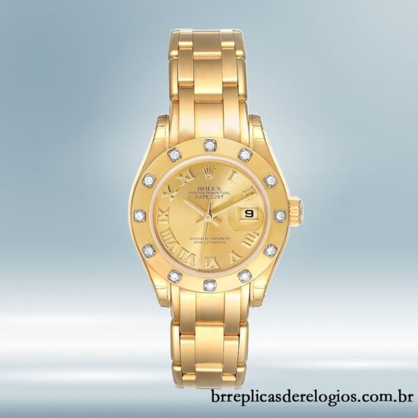 Rolex Pearlmaster Senhoras 29mm 80318 Tom de ouro - Image 2