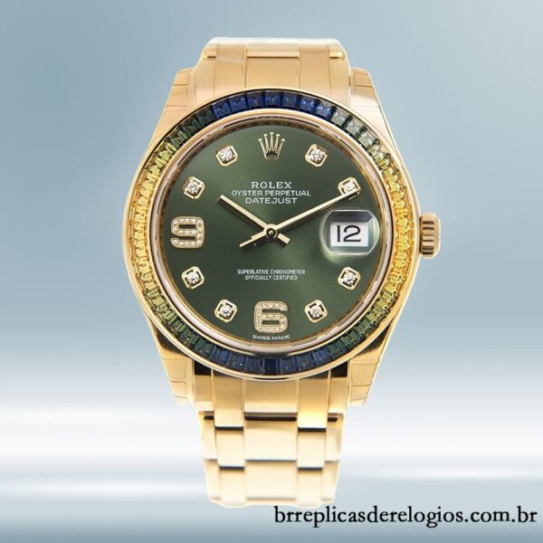 Rolex Pearlmaster Senhoras 31mm 86348SABLV-42748 Tom de ouro Automático - Imagem 2