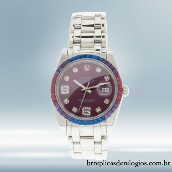 Rolex Pearlmaster 86349SAFUBL-42749 31mm Senhoras Pulseira - Imagem 2
