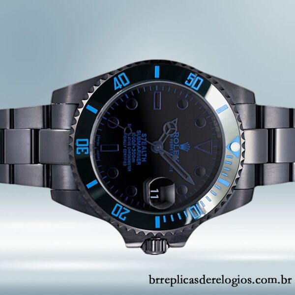 Rolex Submariner BLSTEALTH 40mm masculino mostrador preto - Imagem 2