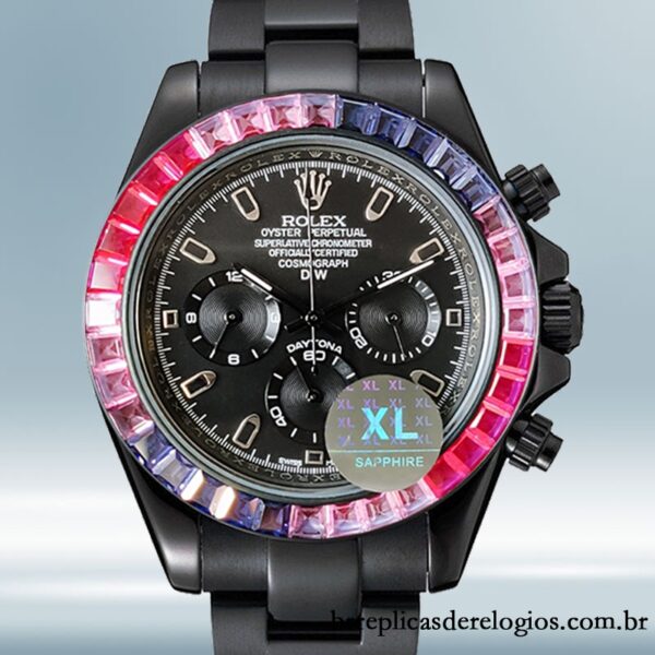 Rolex Daytona DIW masculino 40mm mostrador preto
