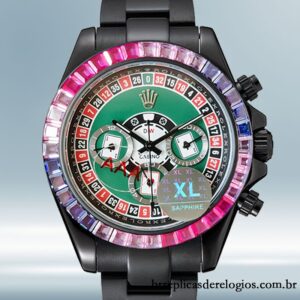 Rolex Daytona masculino 40mm DIW tom preto
