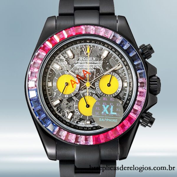 Rolex Daytona 40mm masculino DIW Mostrador cinza tom preto