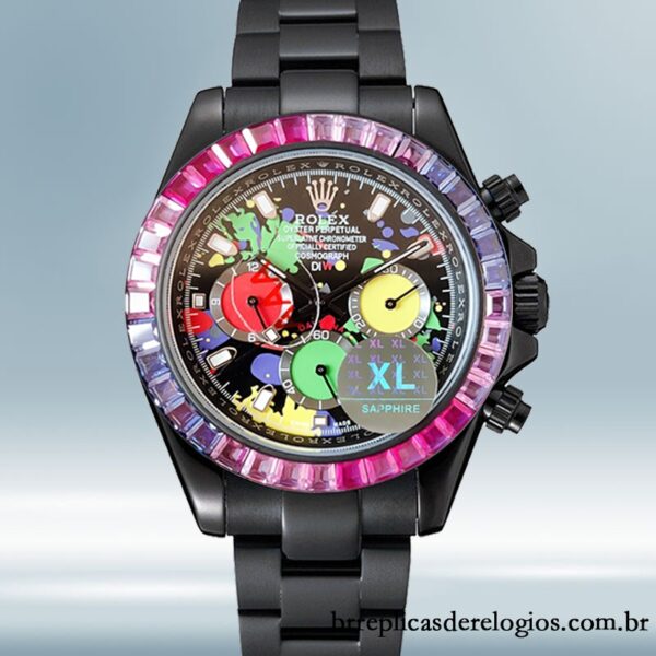 Rolex Daytona masculino 40mm DIW pulseira de ostra Mostrador colorido - Image 2