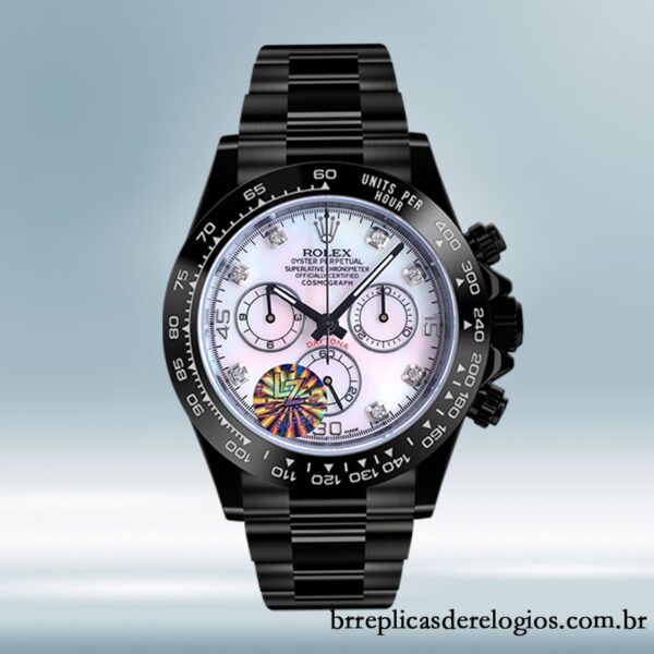 Rolex Daytona 40mm masculino 116500 tom preto mostrador preto - Image 2