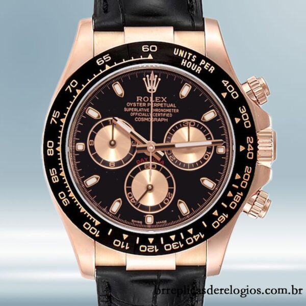 Rolex Daytona 40mm 116515 masculino mostrador preto