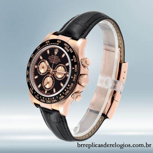 Rolex Daytona 40mm 116515 masculino mostrador preto - Image 3