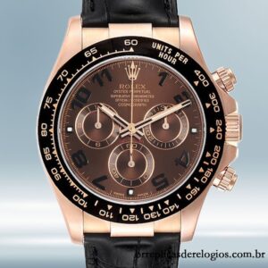 Rolex Daytona masculino 40mm 116515 Mostrador Marrom