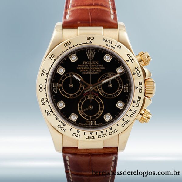Rolex Daytona masculino 40mm 116518 mostrador preto Automático - Image 2