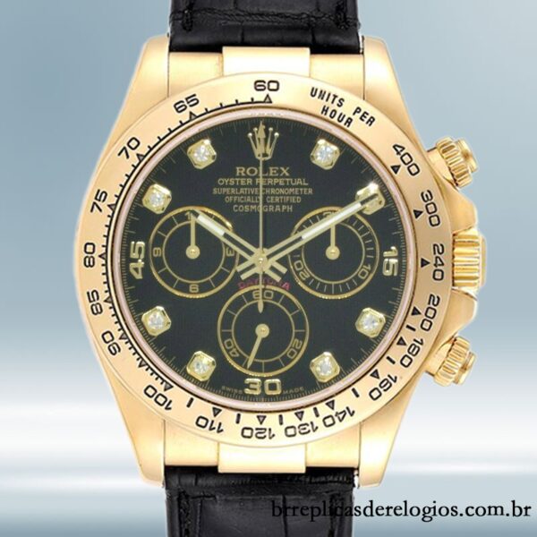 Rolex Daytona 40mm masculino 116518 Tom de ouro
