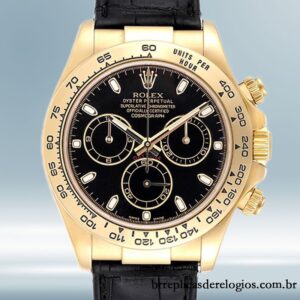 Rolex Daytona masculino 116518 40mm Correia de couro Automático