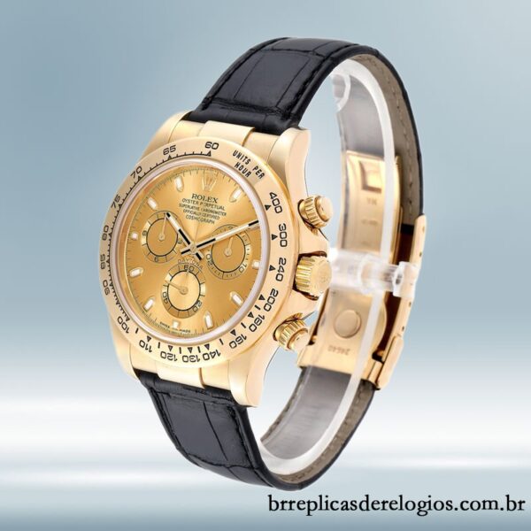 Rolex Daytona 116518 masculino 40mm Tom de ouro - Imagem 3