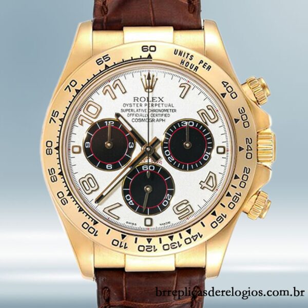 Rolex Daytona 116518 masculino 40mm mostrador branco Automático