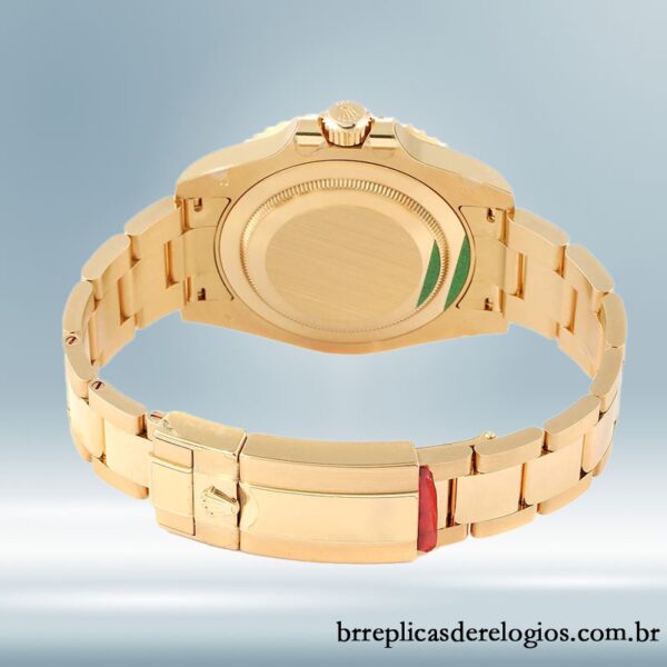 Rolex Gmt-Master 40mm masculino 116718-LN-78208 Tom de ouro mostrador preto - Image 4