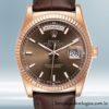 Rolex Day-Date 118135 36mm masculino Mostrador Marrom
