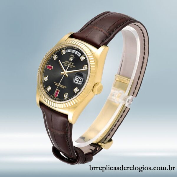 Rolex Day-Date 36mm 118138 masculino Automático Correia de couro - Image 3