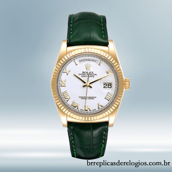 Rolex Day-Date 36mm masculino m118138-0136 mostrador branco - Image 2