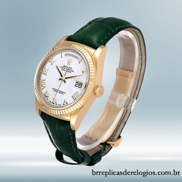 Rolex Day-Date 36mm masculino m118138-0136 mostrador branco - Image 3