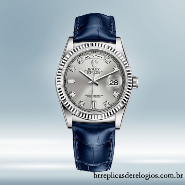 Rolex Day-Date masculino 36mm m118139-0081 Automático Tom prata - Image 2