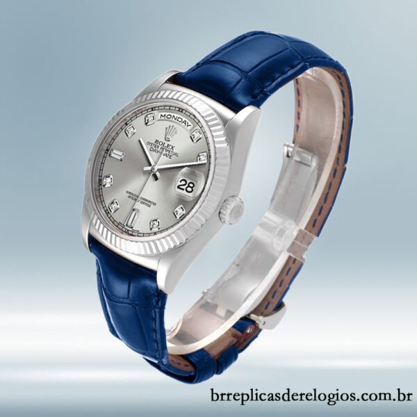 Rolex Day-Date masculino 36mm m118139-0081 Automático Tom prata - Image 3