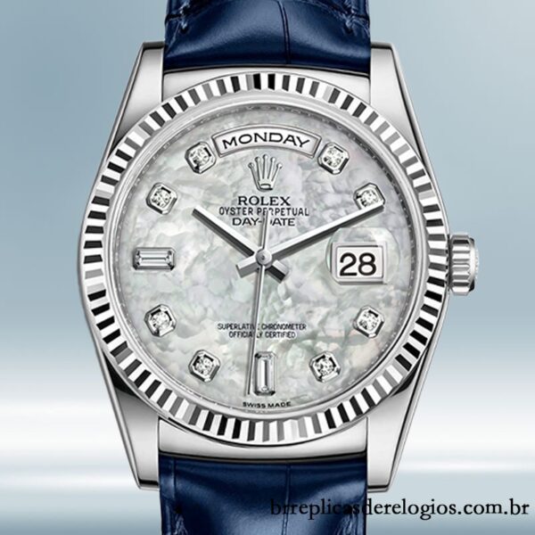Rolex Day-Date masculino 36mm m118139-0090 Mostrador Madrepérola