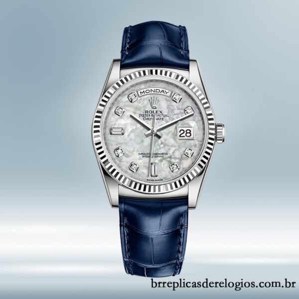 Rolex Day-Date masculino 36mm m118139-0090 Mostrador Madrepérola - Imagem 2