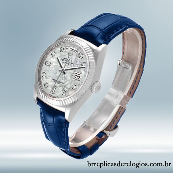 Rolex Day-Date masculino 36mm m118139-0090 Mostrador Madrepérola - Imagem 3