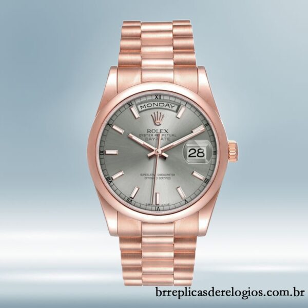 Rolex Day-Date 118205 36mm masculino Mostrador cinza Automático - Image 2