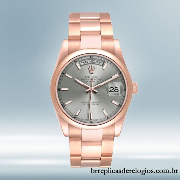 Rolex Day-Date 118205 36mm masculino Mostrador cinza Automático - Image 5