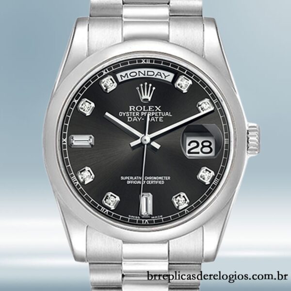 Rolex Day-Date masculino 36mm 118239-0089 Automático mostrador preto