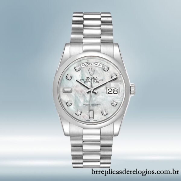 Rolex Day-Date masculino 118206 36mm Automático - Imagem 2