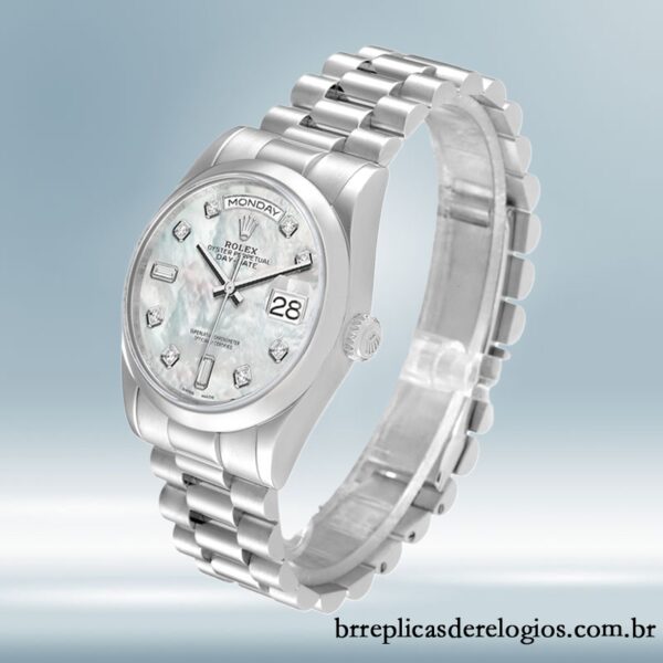 Rolex Day-Date masculino 118206 36mm Automático - Imagem 3