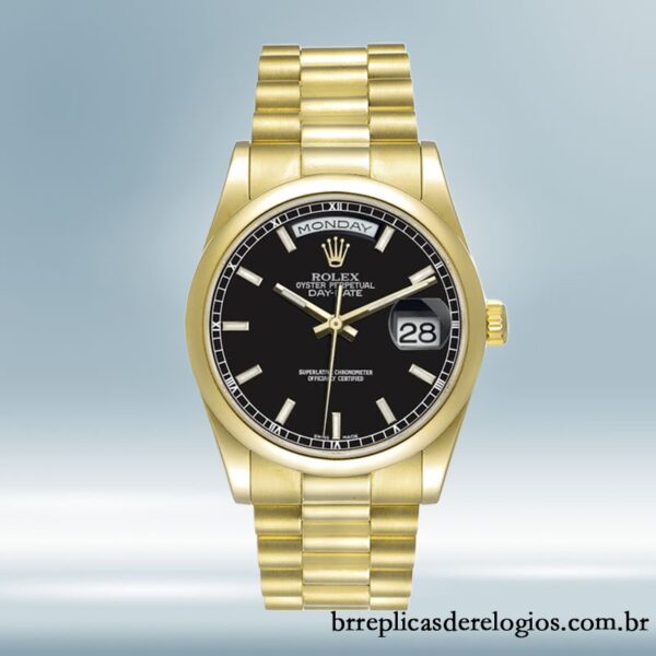 Rolex Day-Date 36mm 118208 masculino Pulseira Presidente/Pulseira Ostra - Imagem 2