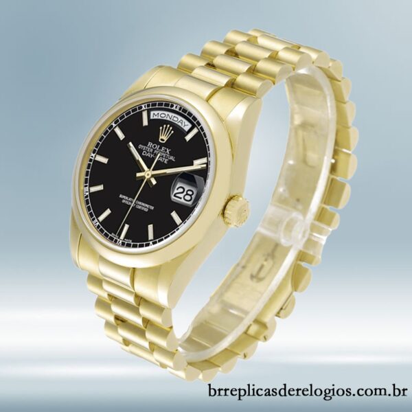 Rolex Day-Date 36mm 118208 masculino Pulseira Presidente/Pulseira Ostra - Imagem 3