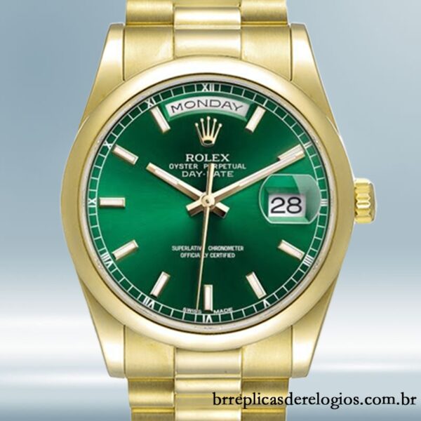 Rolex Day-Date masculino 36mm m118208-0349 Pulseira Presidente/Pulseira Ostra
