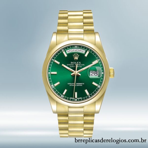 Rolex Day-Date masculino 36mm m118208-0349 Pulseira Presidente/Pulseira Ostra - Image 2