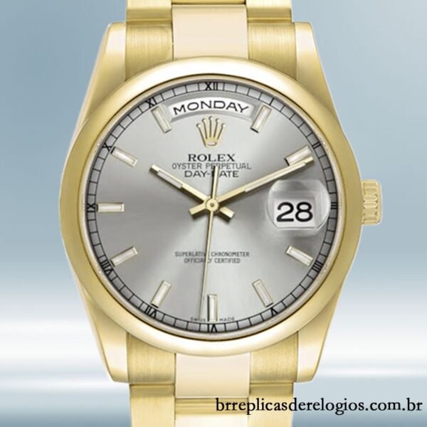 Rolex Day-Date 36mm masculino 118208 Automático Pulseira Presidente/Pulseira Ostra