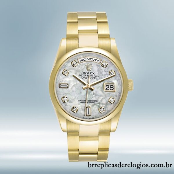 Rolex Day-Date 118208 masculino 36mm Pulseira Presidente/Pulseira Ostra Automático - Imagem 2