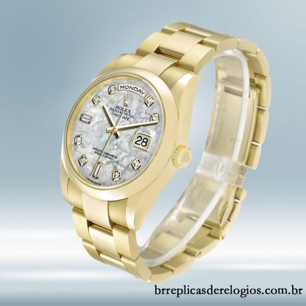 Rolex Day-Date 118208 masculino 36mm Pulseira Presidente/Pulseira Ostra Automático - Imagem 3