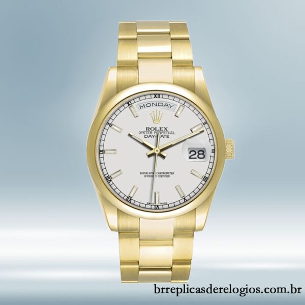 Rolex Day-Date 36mm 118208 masculino Automático Tom de ouro - Image 2