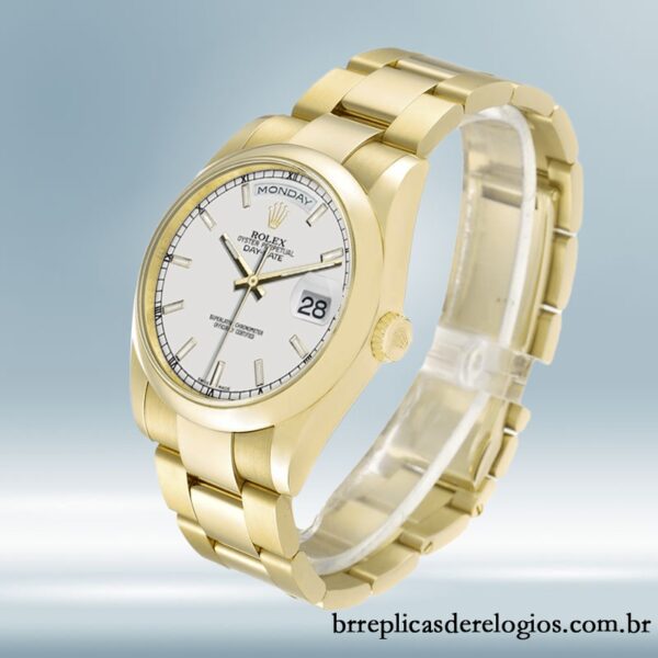 Rolex Day-Date 36mm 118208 masculino Automático Tom de ouro - Image 3