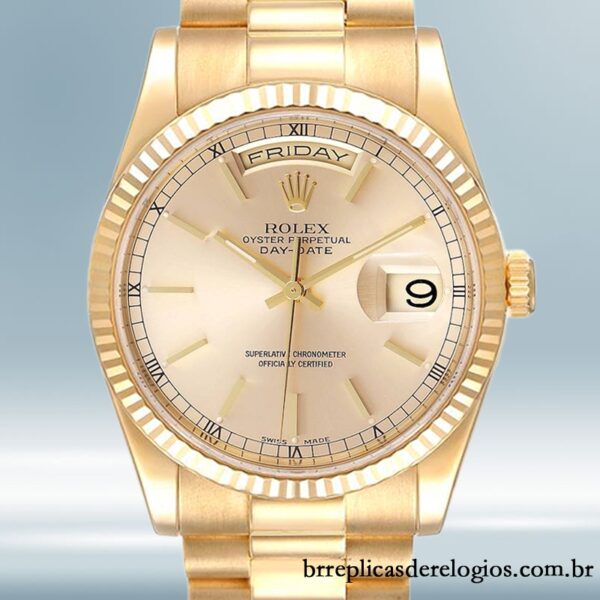 Rolex Day-Date masculino 118238 36mm pulseira do presidente Automático