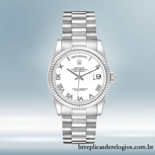 Rolex Day-Date 36mm 118239-83209 masculino mostrador branco Pulseira Presidente/Pulseira Ostra - Image 2