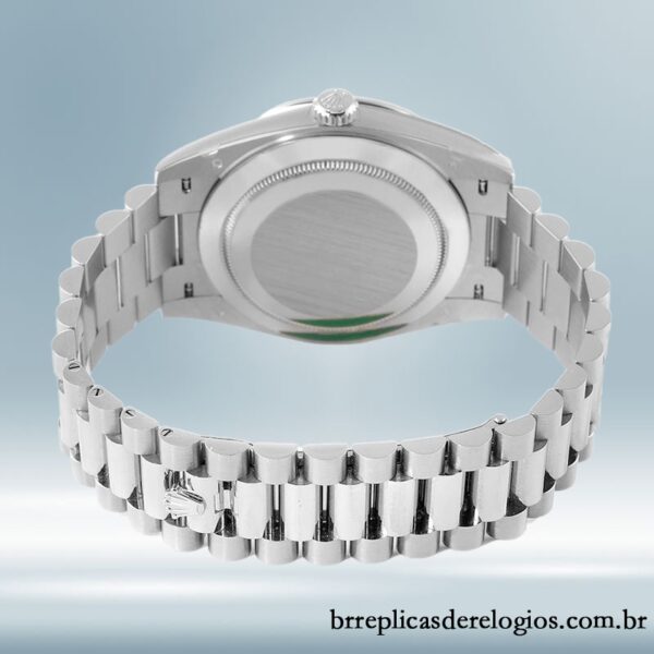 Rolex Day-Date 118346 masculino 36mm mostrador preto - Imagem 4