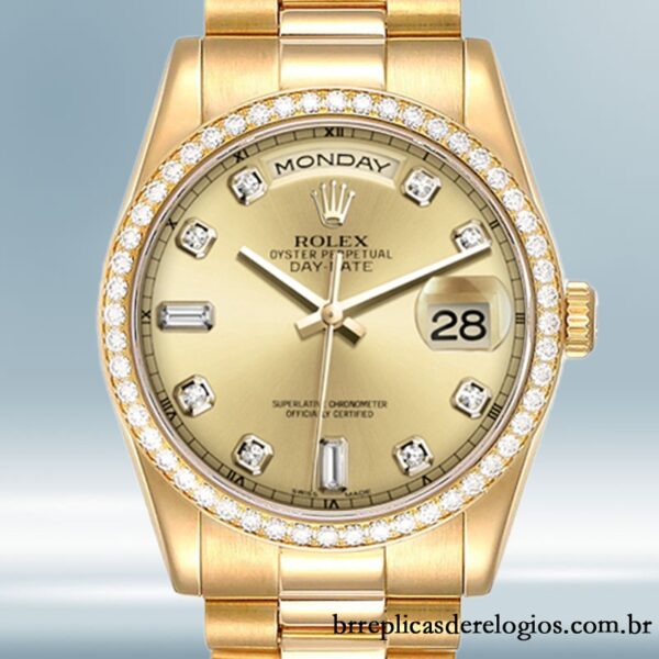 Rolex Day-Date 36mm masculino m118348-0042 Automático